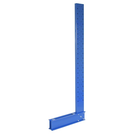 Vestil Blue Steel Standard Cantilever Single Upright Rack 10ft Height 24" Arm SU-C-10-24